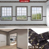 8 CM X 230 CM [[GWS]] 3D WALLPAPER WAINSCOTING FOAM FLOOR SKIRTING WALL SKIRTING BORDER WAINSCOTING 
