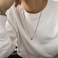 Guys Geo Decor Chain Necklace