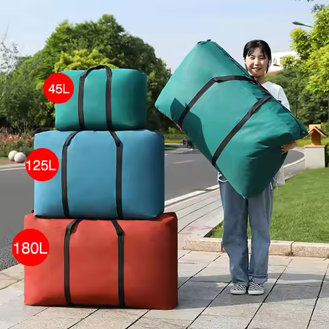 super large capacity travel duffel bag Clothes Blanket Organizer Dustproof, for home classified stor