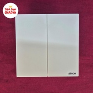 661021N 2 Gang 1 Way M7 Air Ultra Slim Switch White Simon Series Switch