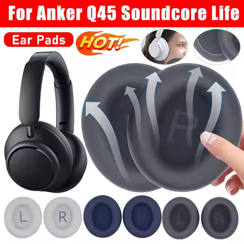 Ear Pads for Anker Q45 Soundcore Life Headphone Cover Replacement Headphone Pads Headphone Ear Cushi