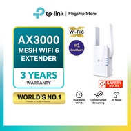 TP-LINK RE705X AX3000 Mesh WiFi 6 Extender Dual Band WiFi 6 Support AP Mode Uninterrupted Streaming 