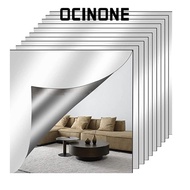 OCINONE 1pc Acrylic Mirror Sheet, Shatterproof Simple Non Glass Mirror Stickers,  1.6mm Thick DIY Cr