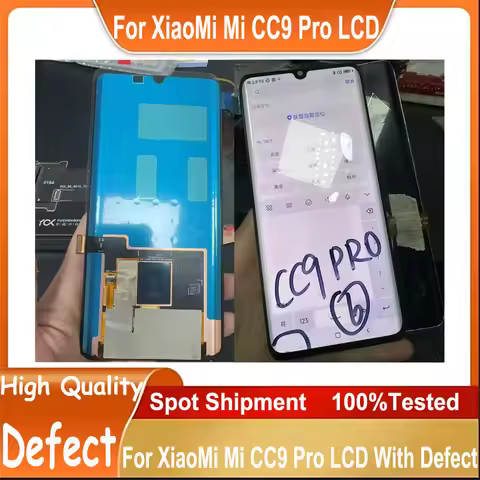 AMOLED Display For Xiaomi Mi CC9 Pro LCD Display Touch Screen Digitizer Assembly For Xiaomi Mi CC9 P