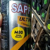 cat spray pilok pilox cat semprot sapporo ultimate saporo M80 ninja yellow kuning ninja kuning gloss