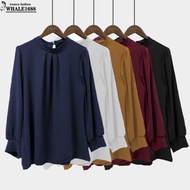 【READY STOCK】blouse Iron Less Rindu Secollection Blouse Arissa Muslimah Plain New Kain Cey Crepe Iro