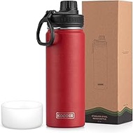 koodee Insulated Water Bottle, 22 oz Stainless Steel Double Wall Vacuum Wide Mouth Sport Bottle with