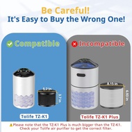 2 Pack TZ-K1 Replacement Filter Compatible with ToLife TZ-K1 Air Puri-fier, MK01 MK06 and FreAire KN