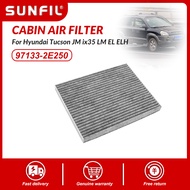 CJ7F รถเปิดใช้งานคาร์บอนเกสร Cabin Air Filter สำหรับ Hyundai Tucson Jm Ix35 Lm El Elh Kia Sorento Jc