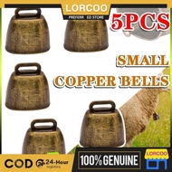 5PC Bells Sheep Cow Anti Horse Copper Metal Mini Small Loud Anti-Lost Grazing Hand Pet Goat Cowbells