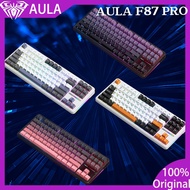 AULA F87 Pro Mechanical Keyboard 2.4G/USB/Bluetooth 3 Mode Wireless Gaming Keyboard 87 Keys Hotswap 