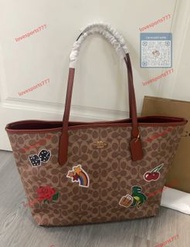 COACH蔻馳City33托特包