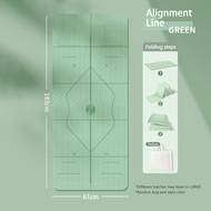 GYMPRO 183*61CM TPE Foldable Yoga Mat 4MM 6MM Thick Yoga Bats Non Slip Yoga Mat Easy To Carry Foldab