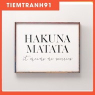 Wall paintings | - Typography-Hakuna Matata 140, cheap canvas painting