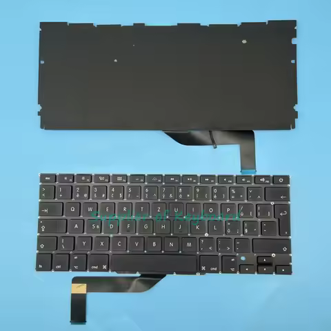 NEW English/Czech Slovakian Keyboard For Apple Macbook Pro Retina 15'' A1398 2012 2013 Year Laptop B