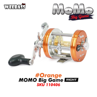 ของแท้ ราคาถูก ❗❗ รอกเบส รอกเบท Weebass MOMO Biggame 4+1BB สีสวย สปูลอลูมิเนียมอโนไดซ์ ระบบเบรค XTD 