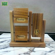 ปฏิทินตั้งโต๊ะปฏิทินหมุนได้ หมุนเปลี่ยนวันเองได้ ปฏิทินใช้ซ้ำ ปฏิทินไม้เปลี่ยนวันเอง ปฏิทินตกแต่ง บล