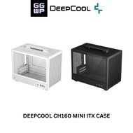 DeepCool CH160 Mini-ITX PC Case, High Airflow Mesh Panels, Full-Sized Air Cooler Support, Direct Ins