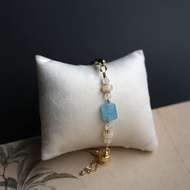 【海瑩】天然石 手鐲 手鍊 | 海藍寶 蛋白石 月光石