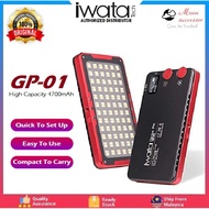Iwata Pro GP-01 144 LED Bi-Color Dimmable On-Camera Led Video Light, OLED Screen, CRI97 TLCI99 Accur