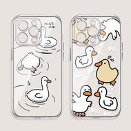 Fun duck Transparent shell Phone Case for Vivo V40 V30 V29 V27 V25 V23 PRO V21 V20 SE V17 V19 V15 V1
