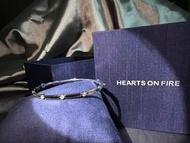 周大福 18k/750 白金鑲鑽石手鐲