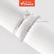 Moissanite Diamond Engagement Ring for Women 2Ct Wedding Band Fine Jewelry Gift