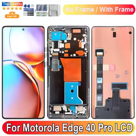 6.67''For Motorola Edge 40 Pro LCD Display Screen Touch Panel Digitizer Replacement Parts For Moto E