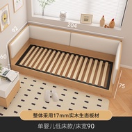 Children's Bed Platform Bed Floor Tatami Bed Low Bed Newborn Baby Solid Wood Bed Widened Platform Ec