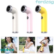 JENNIFERDZSG Bladeless Handheld Fan, Type C Interface 3000mAH Battery Bladeless Handheld Hair Dryer,