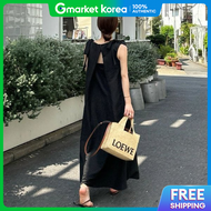 Evelyn Back Slit Ribbon Sleeveless Long Dress_M4005