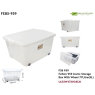 FELTON FSB 959 Iconic Storage Box With Wheel 77 Litre (XL size) L63XW47XH38CM