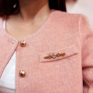 中古美品 Givenchy 紀梵希 胸針 扣針 水鑽 禮物