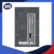 PARKER Gift Set ชุดปากกาชุดปากกาหมึกซึมและลูกลื่น PARKER DUO Jotter Stainless Steel Fountain Pen + B