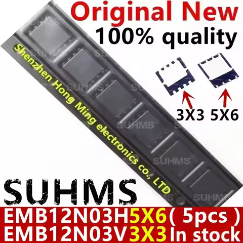 (5piece)100% New EMB12N03H EMB12N03V EMB12N03 B12N03 QFN-8