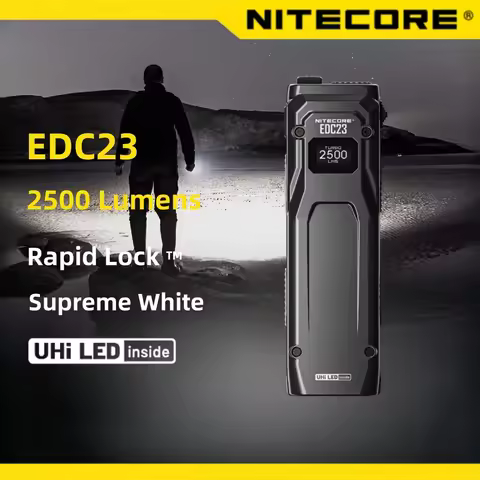 NITECORE EDC23 porket light Tactical Flashight 2500LM Repair workinglight Emergency flashlight Prota