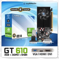 VGA CARD VURRION GT610 LP 2GB GDDR3 64-bit OFFICIAL WARRANTY VGA Card Graphic Card