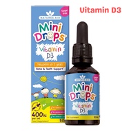 Natures Aid Multi-Vitamin Mini Drops Immune Plus for Kids & Baby Vitamin D3 Support Bed Time 100%
