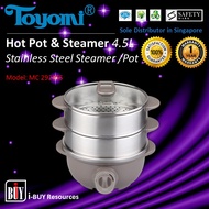 TOYOMI Hot Pot &amp; Steamer Stainless Steel - MC 2929SS