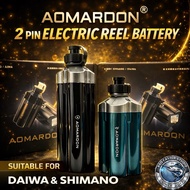 AOMARDON 5000Mah 7000Mah Super Lithium Battery for Electric Fishing Reel 2 pin Daiwa Shimano