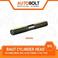 1 PC Cylinder Head Bolts RX King & RX King New & RX Z & Force 1 & F1Z & F1ZR & Alfa 12x12 M8xM8-8x8 