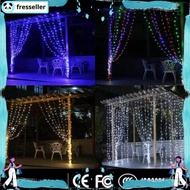 Warm White 300 LED Curtain Christmas Lights Size 3 m x 3 m New