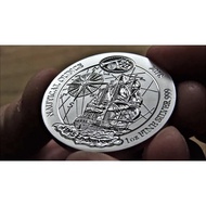 Koin Perak 2018 Rwanda Nautical HMS Endeavour 1 Oz Silver Coin