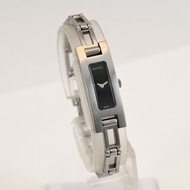 送料無料 GUCCI 3900L 女性用腕時計 クォーツ 7mm Black/Silver 手錶 古董錶 復古手錶 日本直送