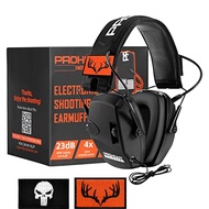 ZOHAN Electronic Hearing Protectors Active ลดเสียงรบกวน Earmuffs NRR 23dB ยิงความปลอดภัยเกียร์ Defen