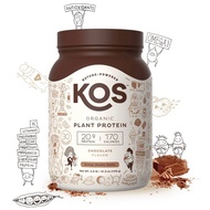 KOS Organic Plant Protein Powder, Chocolate, 2.4lb (1.17kg) - Vegan High Protein Dairy Free Low Calo