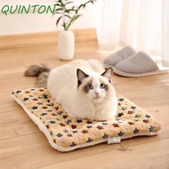 QUINTON Dog Thicken Sleeping Mat, Soft Breathable Flannel Pet Mat, Dog Mattress Cushion Foldable Flannel Thickened Dog Blanket Mat Winter