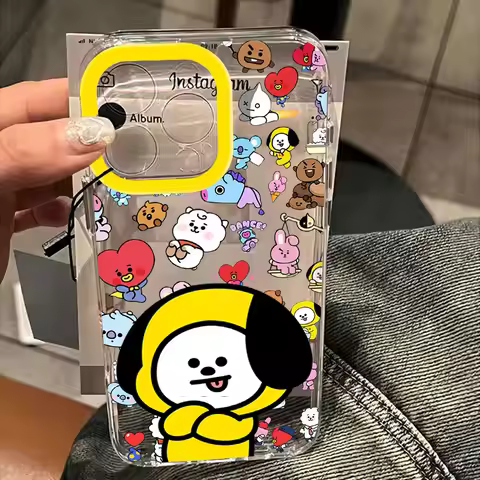 Cute Cartoon B-BTS Phone Case For Samsung Galaxy S26 S25 S24 S23 S22 S21 S20 FE Note20 Note10 Edge P