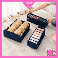 💖ZEN ZEN💖🔥Ship In 24Hrs🔥 7/11Slots Household Underwear Storage Box Foldable Socks Bra Storage Bra Or