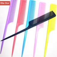 Hair comb Colorful pointed parting comb